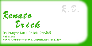 renato drick business card